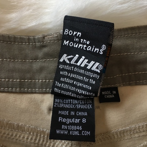 KUHL Casual Hiking Pants Olive Khaki Size 8 - Picture 5 of 5